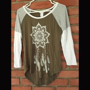 NWOT|Top Girl LA|Olive Green Long Sleeved Shirt